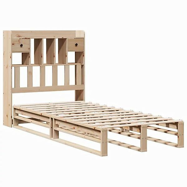 vidaXL Bett Bücherregalbett ohne Matratze 75x190 cm Massivholz Kiefer günstig online kaufen