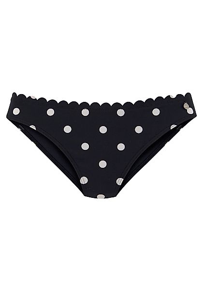 LASCANA Bikini-Hose "Jada", mit Muschelkante und Pünktchen günstig online kaufen