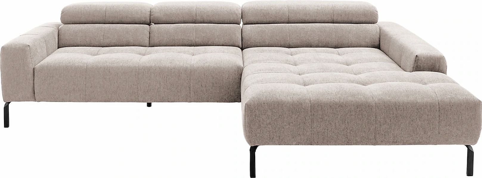 Home affaire Ecksofa "Claya Move, L-Form, Kopf- & Rückenverstellung, Breite günstig online kaufen