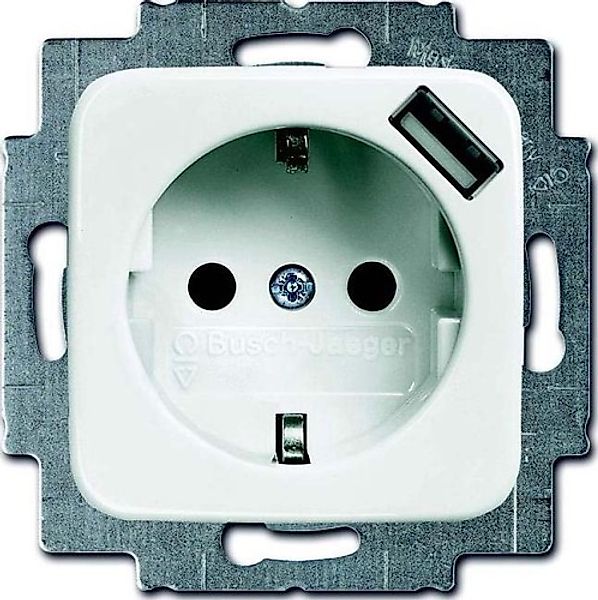 Busch-Jaeger Schuko/USB-Steckdose alpinweiß 20 EUCBUSB-214 - 2CKA002011A615 günstig online kaufen