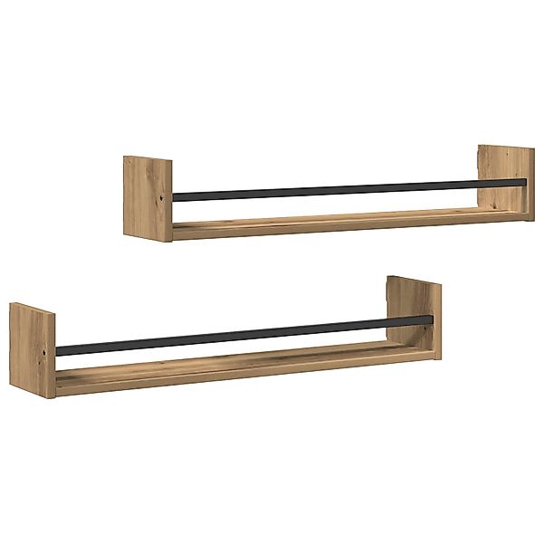vidaXL Regal Wandregale 2 Stk. Artisan günstig online kaufen