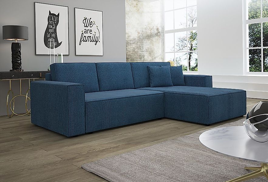 Fun Möbel Ecksofa Schlafsofa Sofa CONOR günstig online kaufen