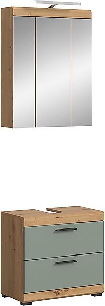 INOSIGN Badmöbel-Set Siena, 2 teilig, inklusive LED Beleuchtung, bestehend günstig online kaufen