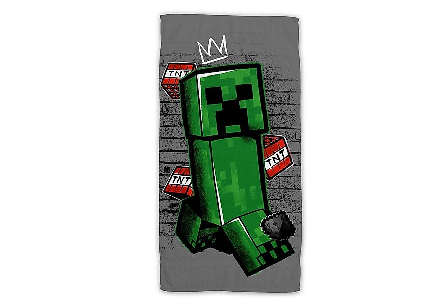 Minecraft Strandtuch Baumwolle Frottee Badetuch mit Premium Druck, 70x140 c günstig online kaufen