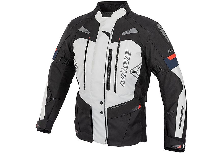 Büse Motorradjacke Büse Monterey Textiljacke hellgrau Herren atmungsaktiv günstig online kaufen