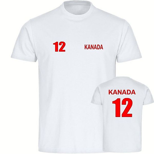 multifanshop T-Shirt Herren Kanada - Trikot Nummer 12 - Männer günstig online kaufen