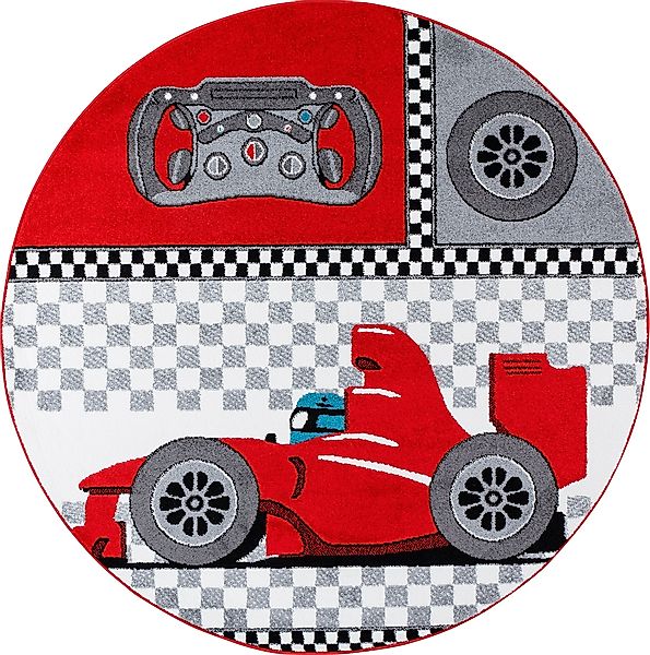 Ayyildiz Teppiche Kinderteppich "Kids 460" rund 12 mm Höhe Kurzflor, Motiv günstig online kaufen