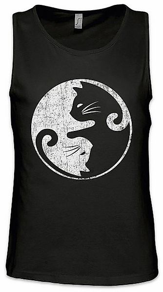 Urban Backwoods Tanktop Cats Yin & Yang Ärmelloses T-Shirt Cat Katze Katzen günstig online kaufen