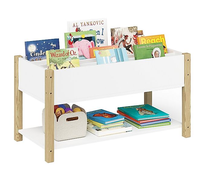 Bellabino Kinderregal Teme mit Fächern und Ablagefach, Bücherregal, Spielze günstig online kaufen