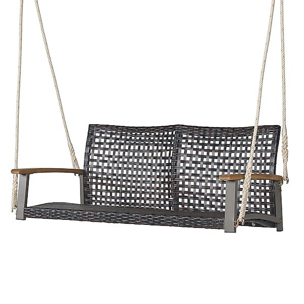 KOMFOTTEU Doppelschaukel Gartenschaukel, mit Handläufen aus günstig online kaufen