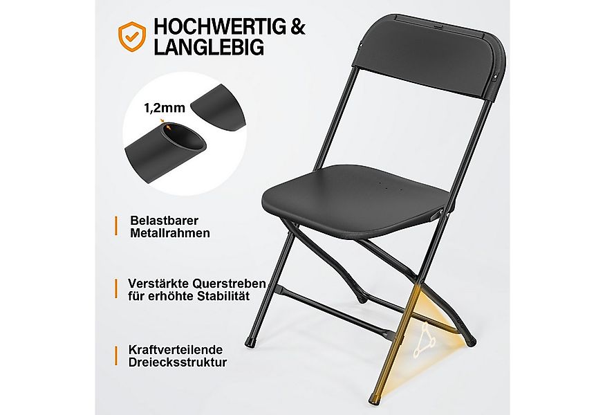 VINGLI Klappstuhl Klappstühle 2er/4er/6er/8er/10/12er Set, Gartenstuhl (6 S günstig online kaufen