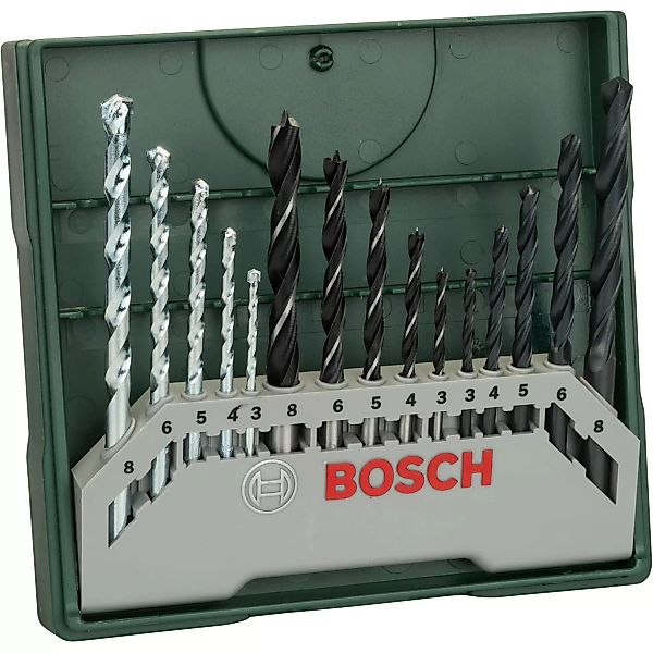 Bosch Bohrer-Set Promoline Mini-X-Line Mixed-Set 15-teilig günstig online kaufen