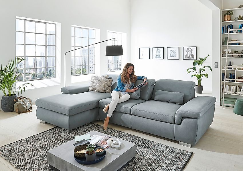 Die PlanBar Ecksofa »MP-IN17041 L-Form«, mit Sitztiefenverstellung, optiona günstig online kaufen