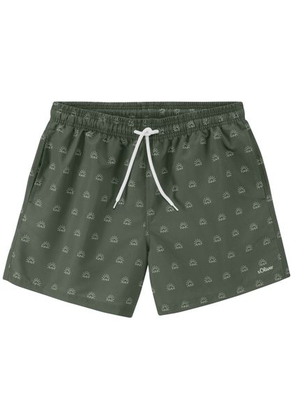 s.Oliver Badeshorts mit modischem Alloverprint günstig online kaufen
