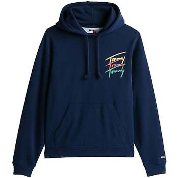 Tommy Jeans  Sweatshirt 3 Colour Signature Logo Hoodie Dark Night Navy günstig online kaufen