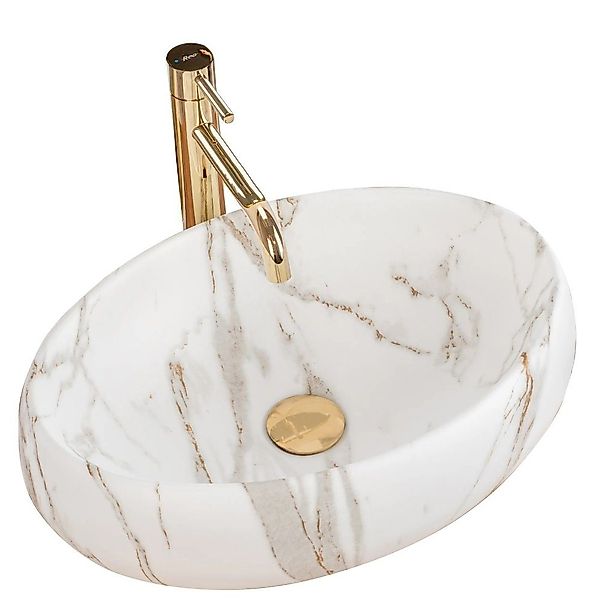 wohnwerk.idee Aufsatzwaschbecken Waschbecken Design Linda Lava günstig online kaufen