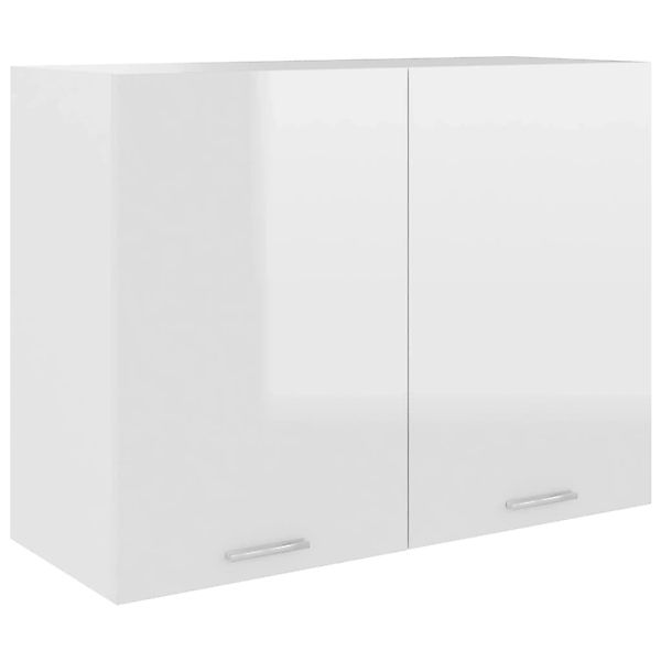 Hängeschrank Hochglanz-weiß 80x31x60 Cm Spanplatte günstig online kaufen