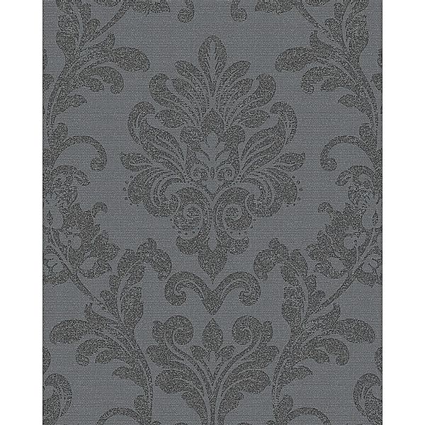 Marburg Vliestapete Floral Royal Schwarz-Silber 10,05 m x 0,53 m FSC® günstig online kaufen