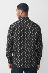 Next Langarmhemd Langärmeliges Hemd mit Weihnachtsmotiv günstig online kaufen