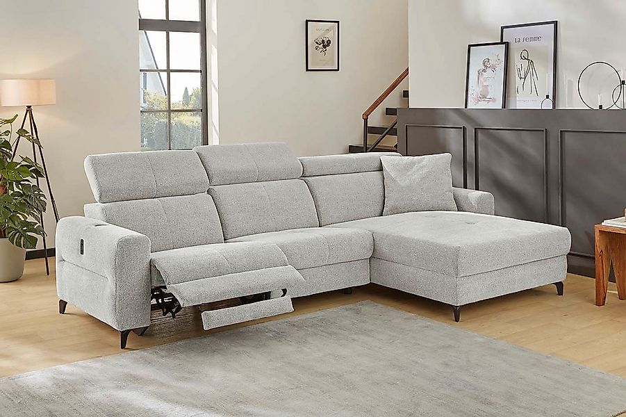 Jockenhöfer Gruppe Ecksofa »Monaco L-Form mit elektromotorischer Relaxfunkt günstig online kaufen