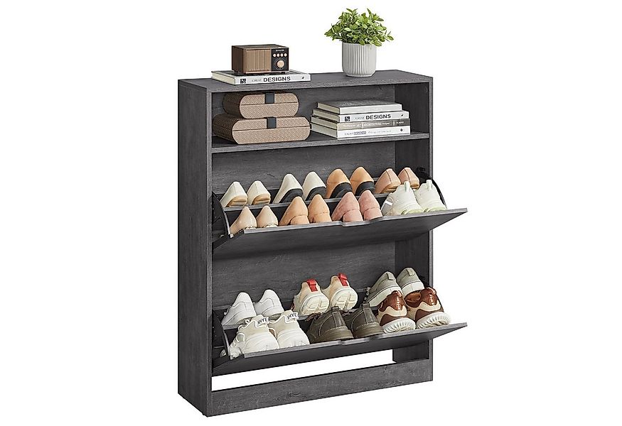 VASAGLE Schuhschrank Schuhregal Mit 2 oder 3 Klappen und zusätzlichen Fäche günstig online kaufen