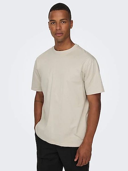 Only & Sons Herren Rundhals T-Shirt ONSFRED - Relaxed Fit günstig online kaufen