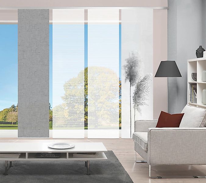 Vision S Schiebegardine "IRLOS 4er SET" Paneelwagen 4 Stk. tlg. Schiebevorh günstig online kaufen