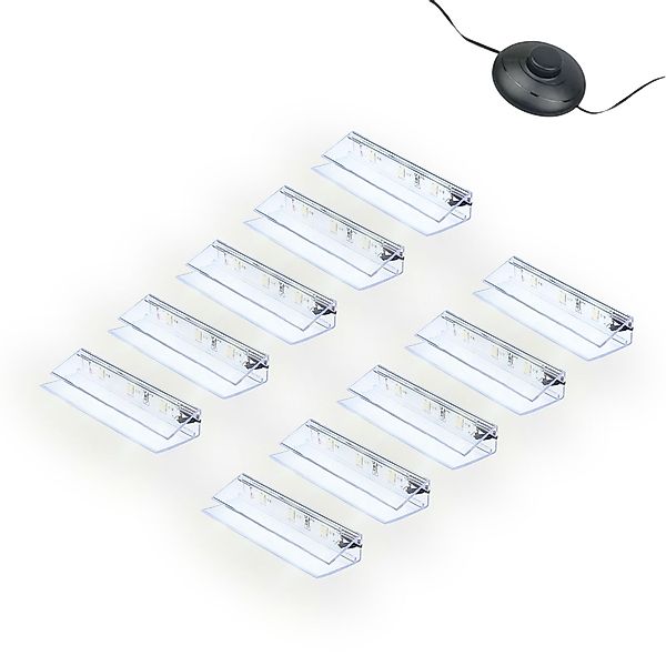 kalb LED Glaskantenbeleuchtung LED Glaskantenbeleuchtung Clip Set 3000K/500 günstig online kaufen