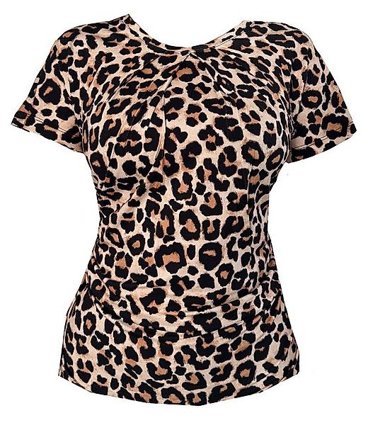 Passioni Print-Shirt Leopard Print T-Shirt im lässigen Schnitt Leoparden Pr günstig online kaufen