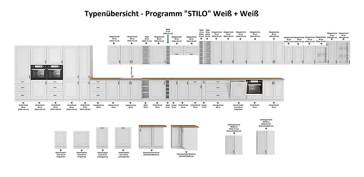 Küchen-Preisbombe Winkelküche STILO 170x285 cm Küche günstig online kaufen