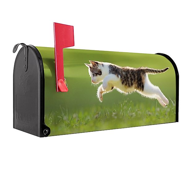 Banjado Amerikanischer Briefkasten Schwarz 48x22x16cm US Mailbox Letterbox günstig online kaufen