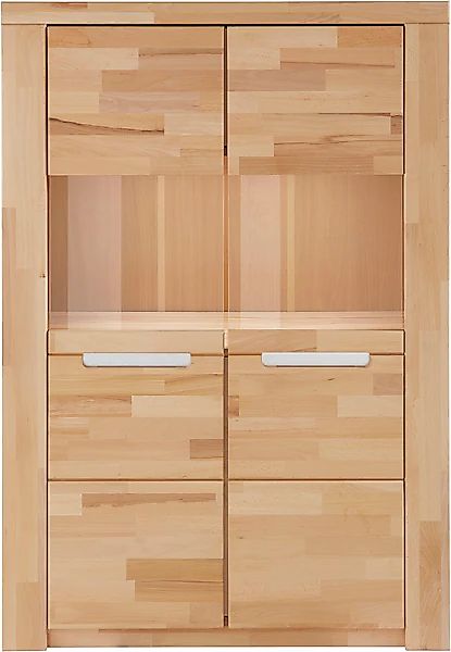 Home affaire Highboard "Kolding", Breite 100 cm mit 2 Glastüren günstig online kaufen
