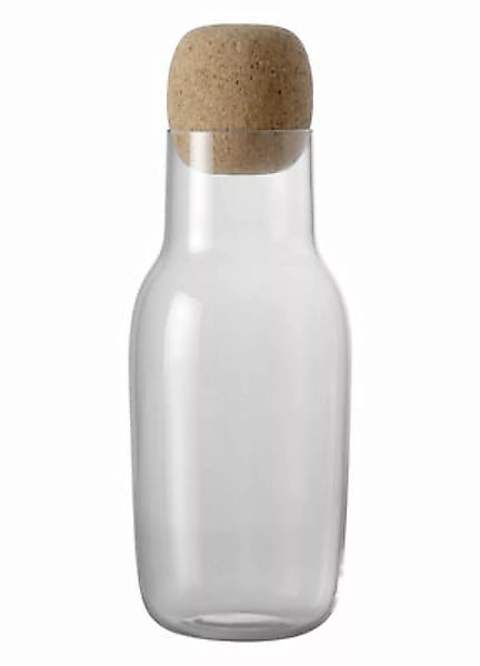 Karaffe Corky glas kork transparent 1 L - Muuto - Transparent günstig online kaufen