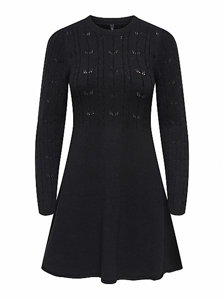 ONLY Strickkleid "ONLKATIA LIFE LS O-NECK CABL DRES EX KNT" Viskosemischung günstig online kaufen