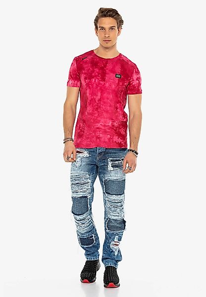 Cipo & Baxx T-Shirt, in tollem Batik-Look günstig online kaufen