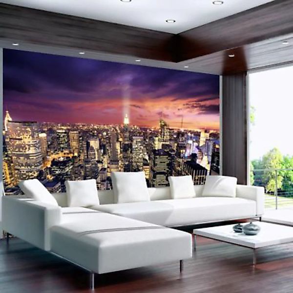 artgeist Fototapete Evening in New York City mehrfarbig Gr. 300 x 210 günstig online kaufen