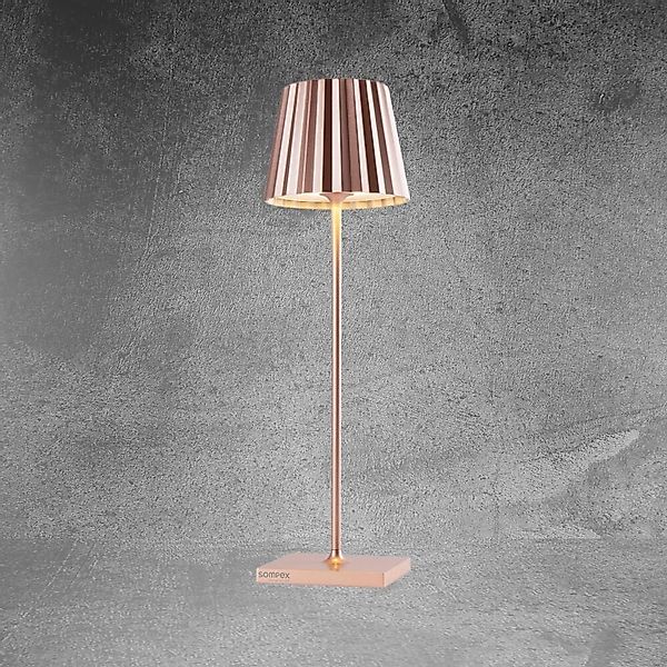 LED Akku Tischleuchte Troll 2.0 in Roségold 2x 1,2W 230lm IP54 günstig online kaufen