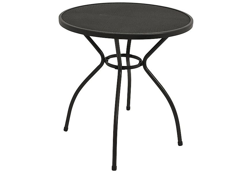 DEGAMO Gartentisch CLASSIC, 70cm rund, Stahl + Streckmetall anthrazit günstig online kaufen