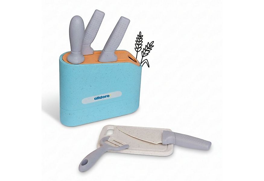 alldoro Spiel-Kochgeschirr Messerblock, 7-teiliges Set für die Kinderküche, günstig online kaufen