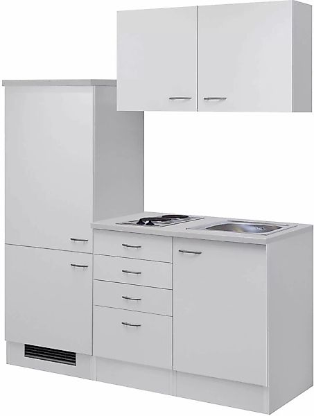 Flex-Well Küchenzeile "Wito", Gesamtbreite 160 cm, mit Einbau-Kühlschrank, günstig online kaufen