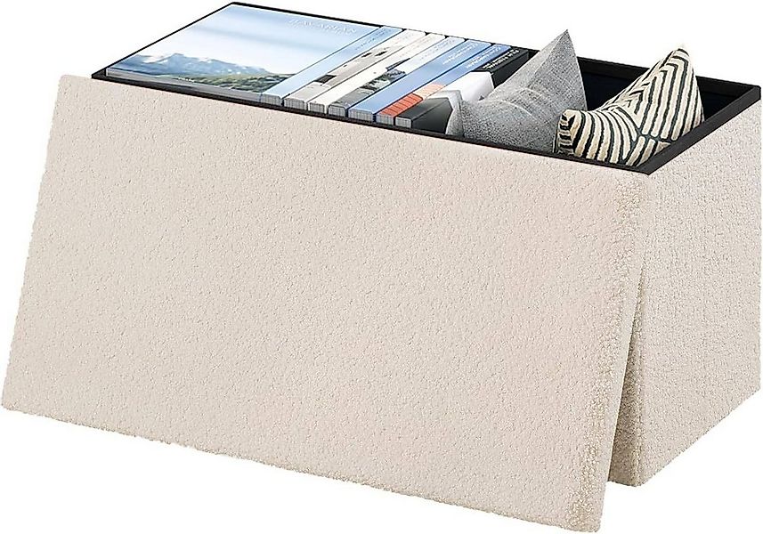 EUGAD Sitzhocker (1 St), Faltbarer mit Stauraum & Deckel, 80 L günstig online kaufen