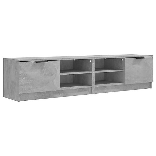 furnicato TV-Schrank TV-Schränke 2 Stk. Betongrau 80x35x36,5 cm Holzwerksto günstig online kaufen