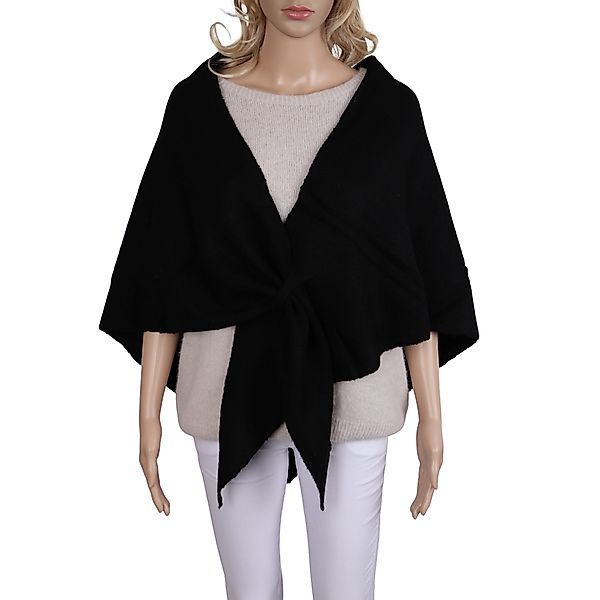 MIRROSI Strickponcho Damen Poncho Cape Dreieckstuch günstig online kaufen