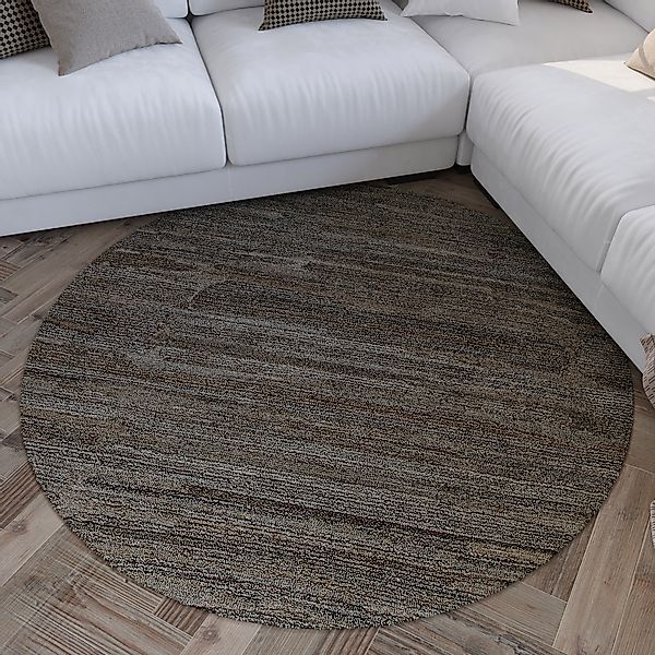 Wecon home Teppich »Hamptons EIGHTEEN«, rund, 15 mm Höhe, Kurzflor, Wohnzim günstig online kaufen