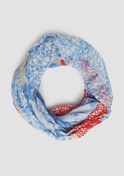 s.Oliver Halstuch Snood mit All-over-Print, Logo günstig online kaufen