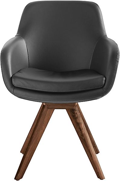 Musterring Esszimmerstuhl "Tavia", (Set), 2 St., Echtleder, Stativgestell W günstig online kaufen