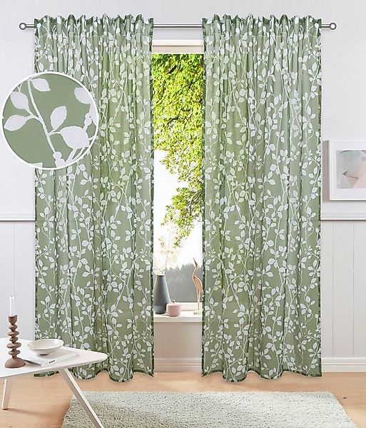 OTTO home Gardine Issoire (1 St), Multifunktionsband, transparent, Wohnzimm günstig online kaufen