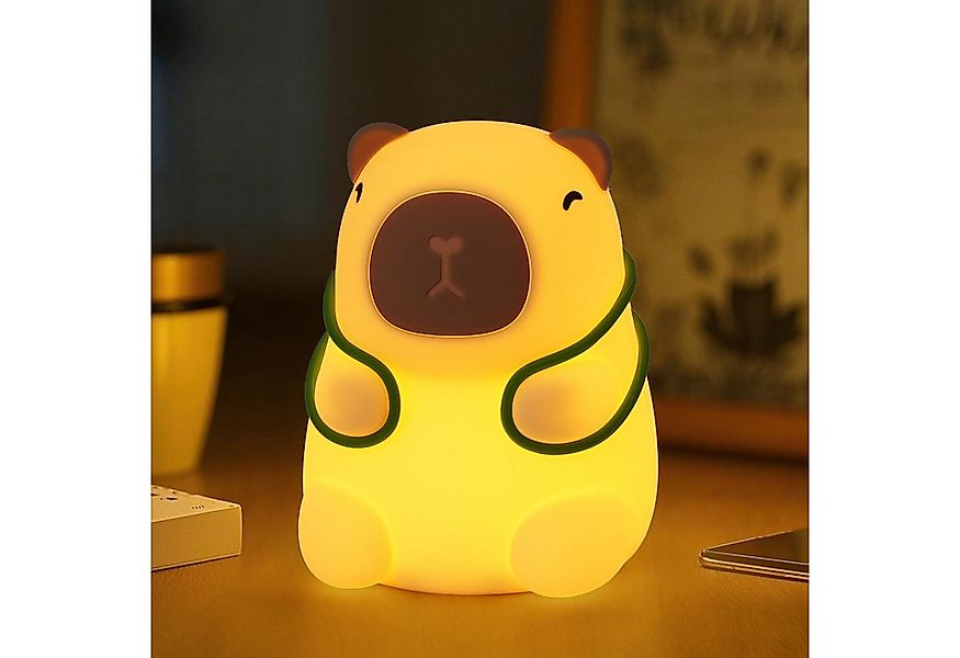 BlingBin LED Nachtlicht Capybara Silikon Nachttischlampe Touch RGB-Licht La günstig online kaufen