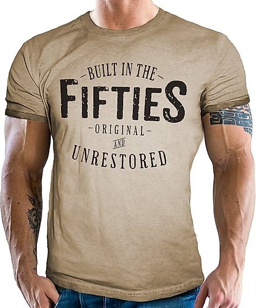 GASOLINE BANDIT® T-Shirt im Vintage Retro Style auf Washed Sand: Built in T günstig online kaufen