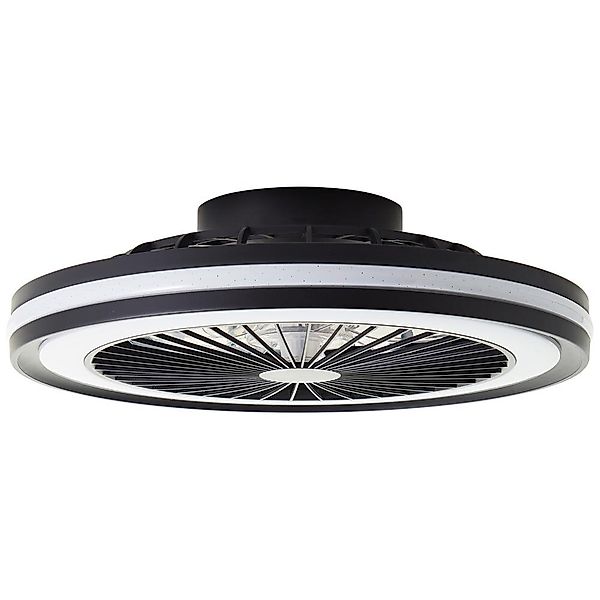 LED Deckenventilator Palmero in Schwarz 40W 5000lm günstig online kaufen